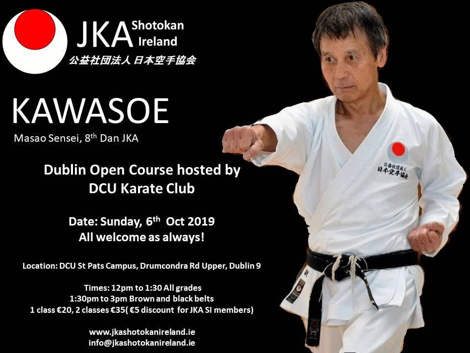Kawasoe Sensei Dublin Autumn Course 2019